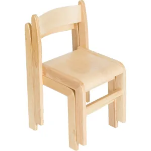 Tuf Class Wooden Classroom Chair (Natural) S3 pk 2