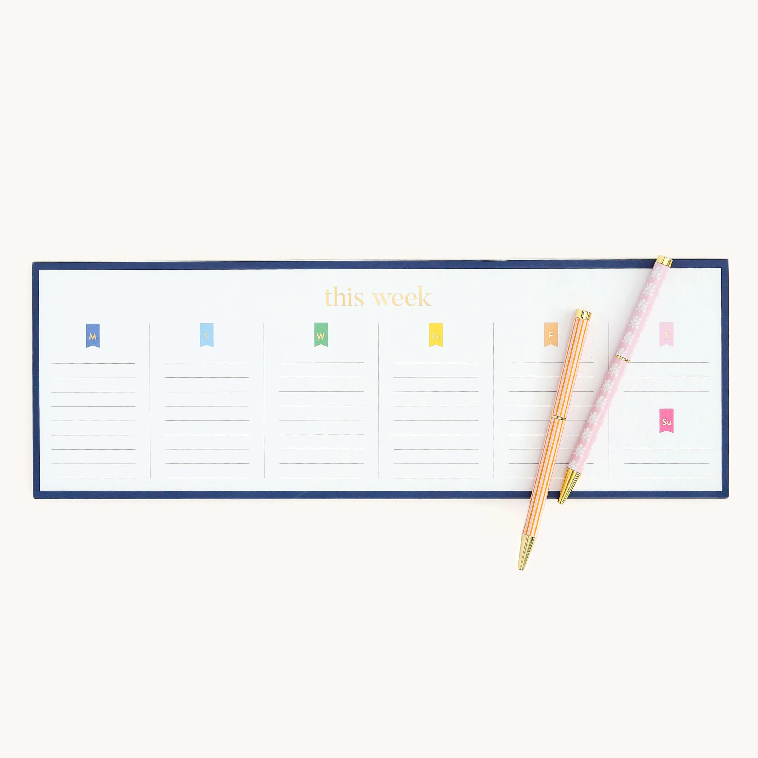 Twist Pen Set - Cabana Stripe & Blush Block