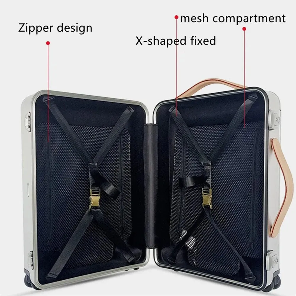 Upright UV Blocking Carry-On Spinner Case Travel Box, Silver, 20 inches