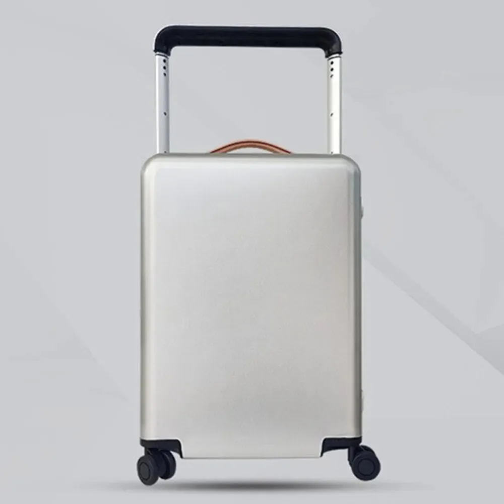Upright UV Blocking Carry-On Spinner Case Travel Box, Silver, 20 inches