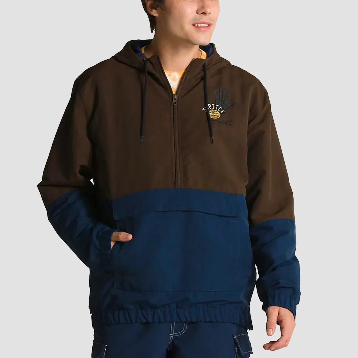Vans X Zion Wright Half Zip Anorak Jacket Demitasse/Dress Blues