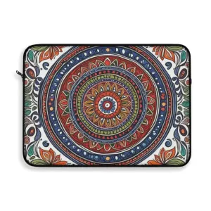 Vibrant Pattern Laptop Sleeve Plush Fleece Interior