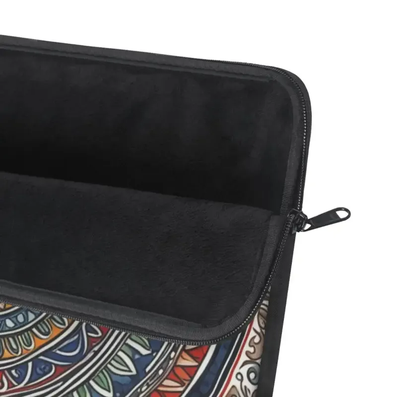 Vibrant Pattern Laptop Sleeve Plush Fleece Interior
