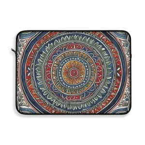 Vibrant Pattern Laptop Sleeve Plush Fleece Interior