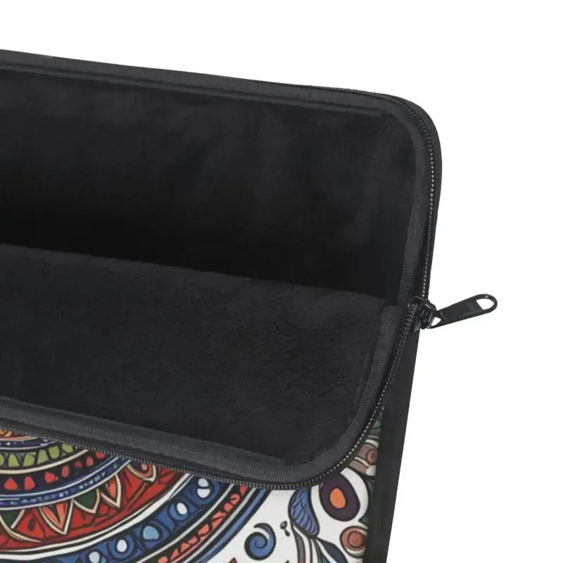 Vibrant Pattern Laptop Sleeve Plush Fleece Interior