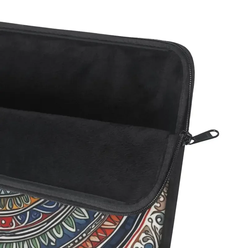 Vibrant Pattern Laptop Sleeve Plush Fleece Interior