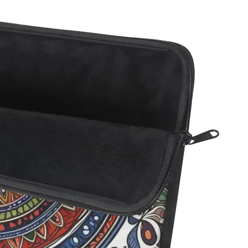 Vibrant Pattern Laptop Sleeve Plush Fleece Interior