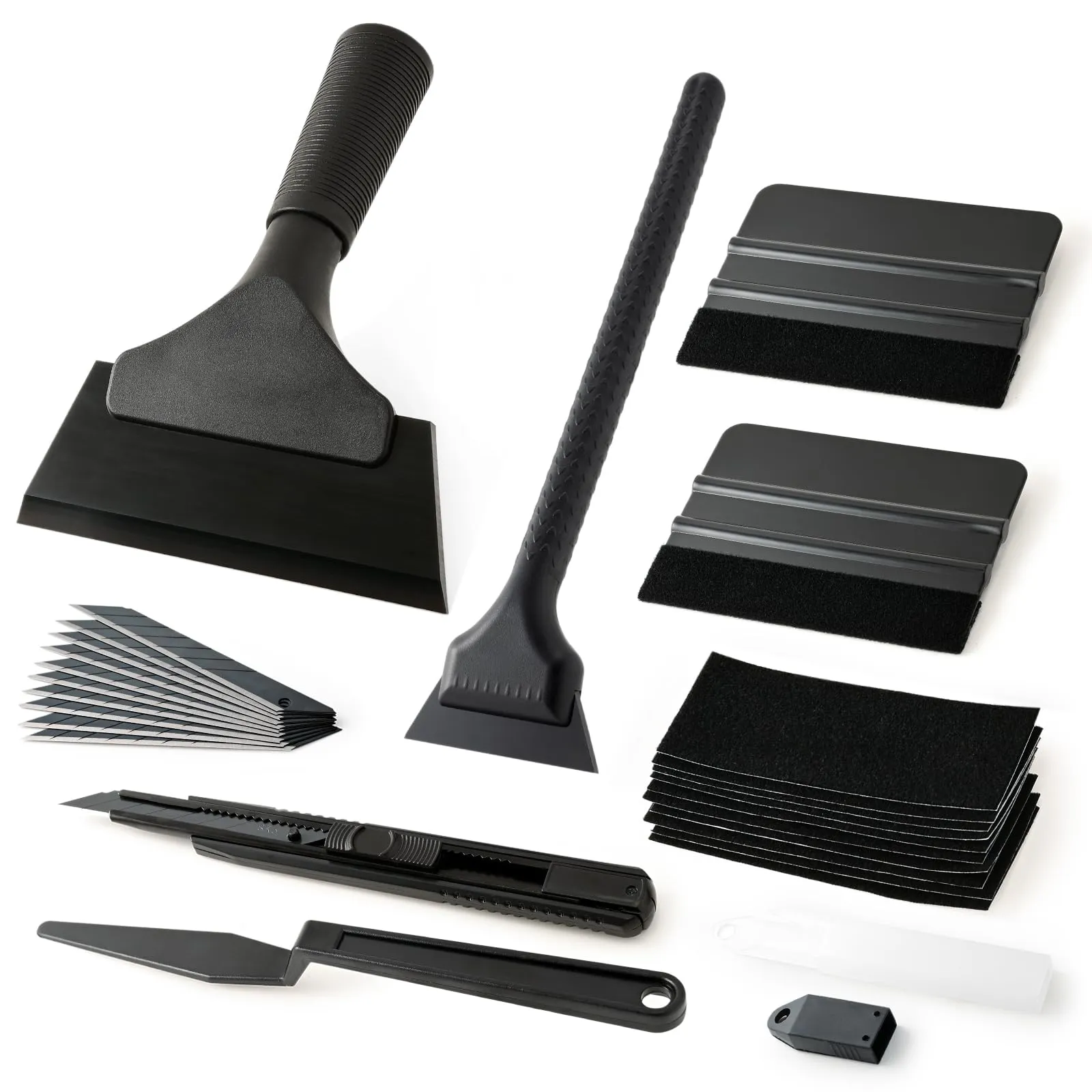 Vinyl Wrap Tool Window Tint Kit,Car Window Tint Application Kit with Small Rubber Squeegee, Vinyl Squeegee,Shank Gasket squeegee,Mini Quarter Squeegee for Car Wrapping,Window Tinting