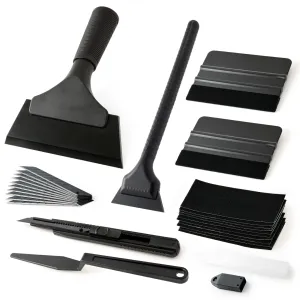 Vinyl Wrap Tool Window Tint Kit,Car Window Tint Application Kit with Small Rubber Squeegee, Vinyl Squeegee,Shank Gasket squeegee,Mini Quarter Squeegee for Car Wrapping,Window Tinting