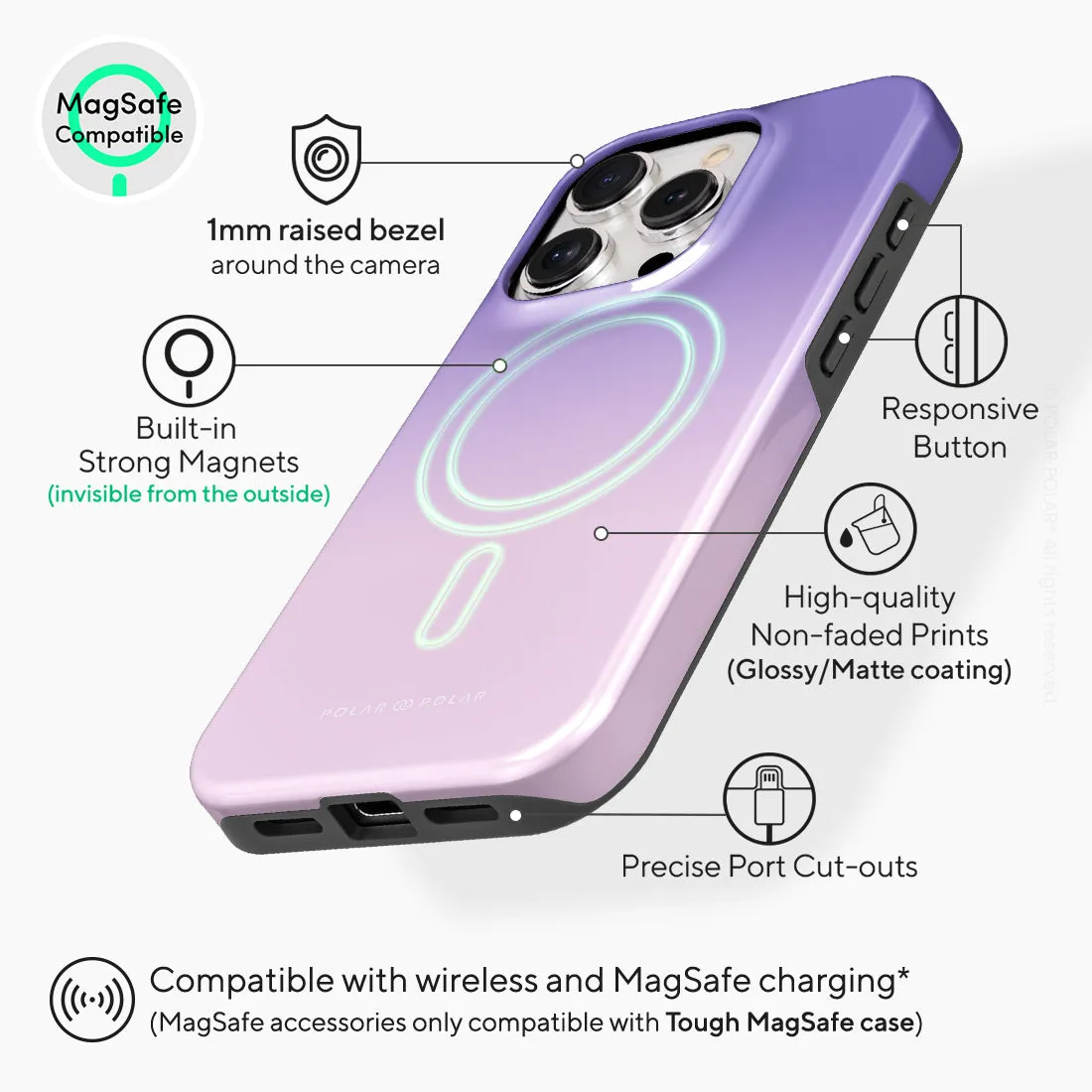 Violet Blue Pastel - iPhone 15 Pro Case