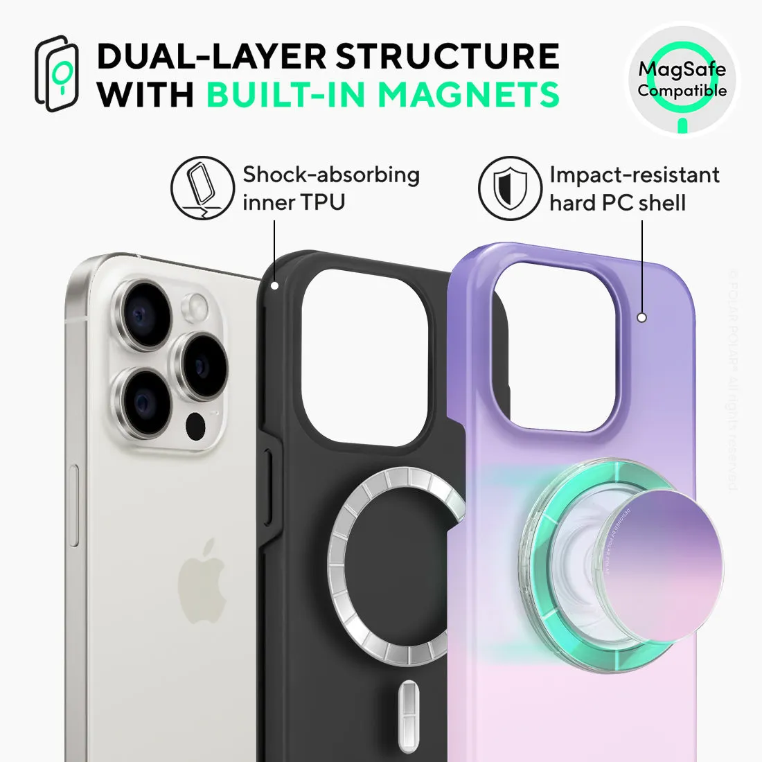 Violet Blue Pastel - iPhone 15 Pro Case