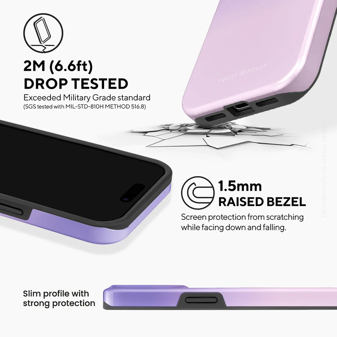 Violet Blue Pastel - iPhone 15 Pro Case