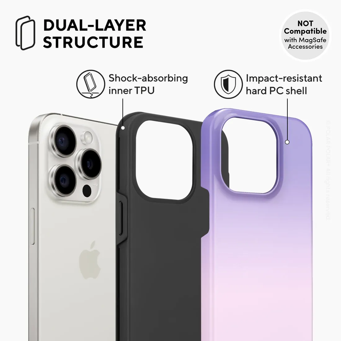 Violet Blue Pastel - iPhone 15 Pro Case