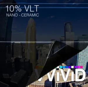 VViViD OPTIC Nano Ceramic Window Tint 10% VLT