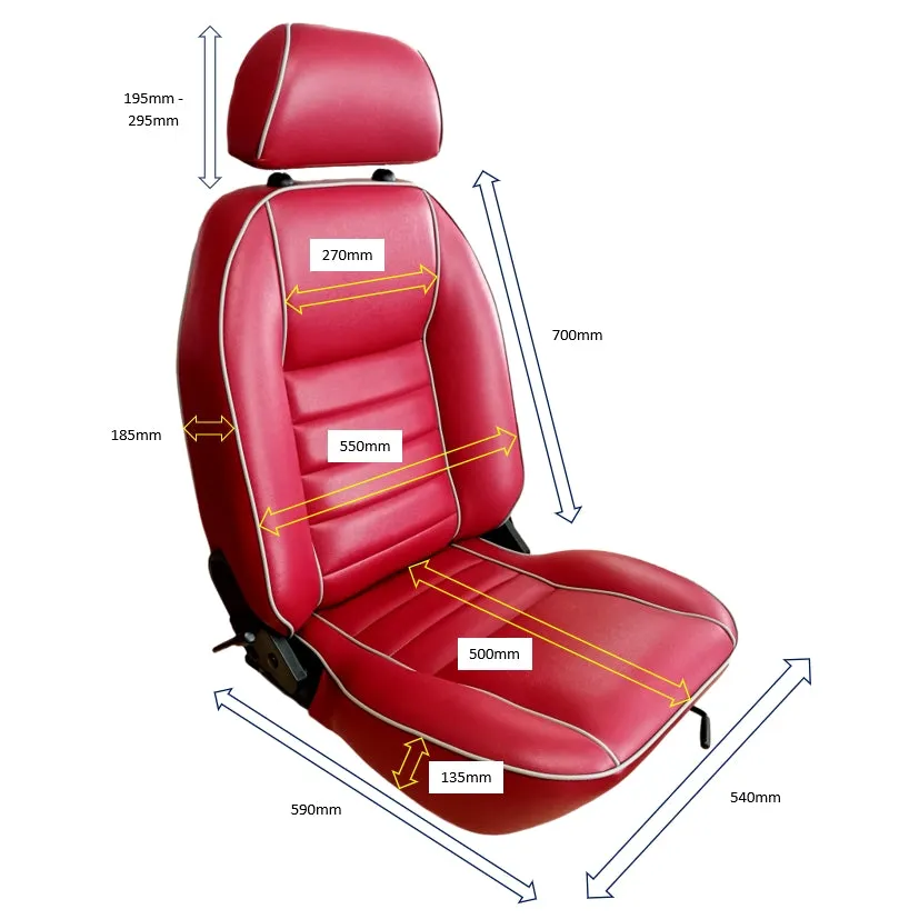VW T2 SUFFOLK RECLINING SEAT RIGHT HAND (VINYL)