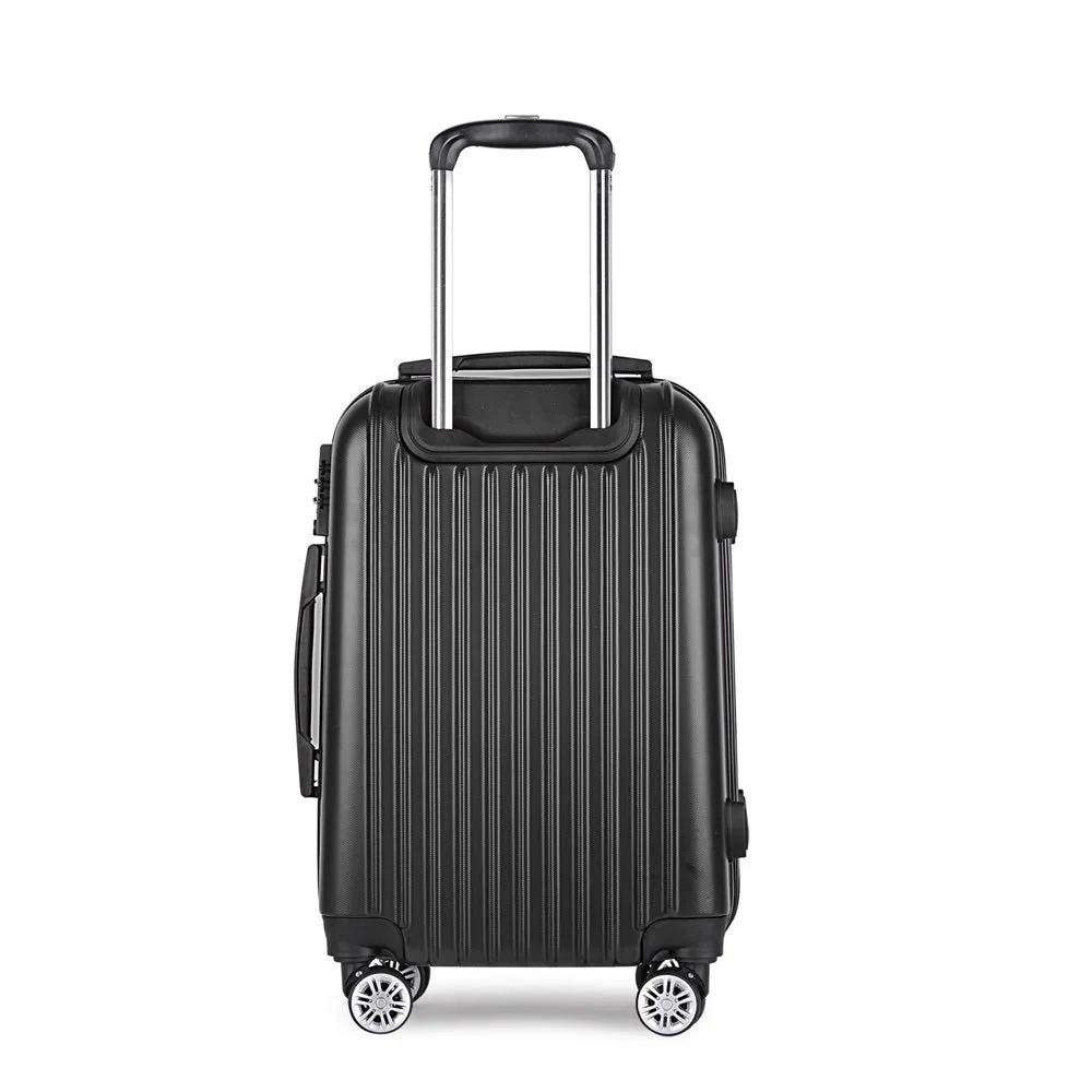 Wanderlite 20 Luggage Trolley Travel Suitcase Set Hard Case Shell Lightweight"