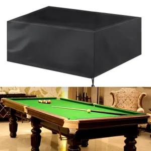 Water-Repellent Billiard Table Cover - 287X155X82Cm - Black