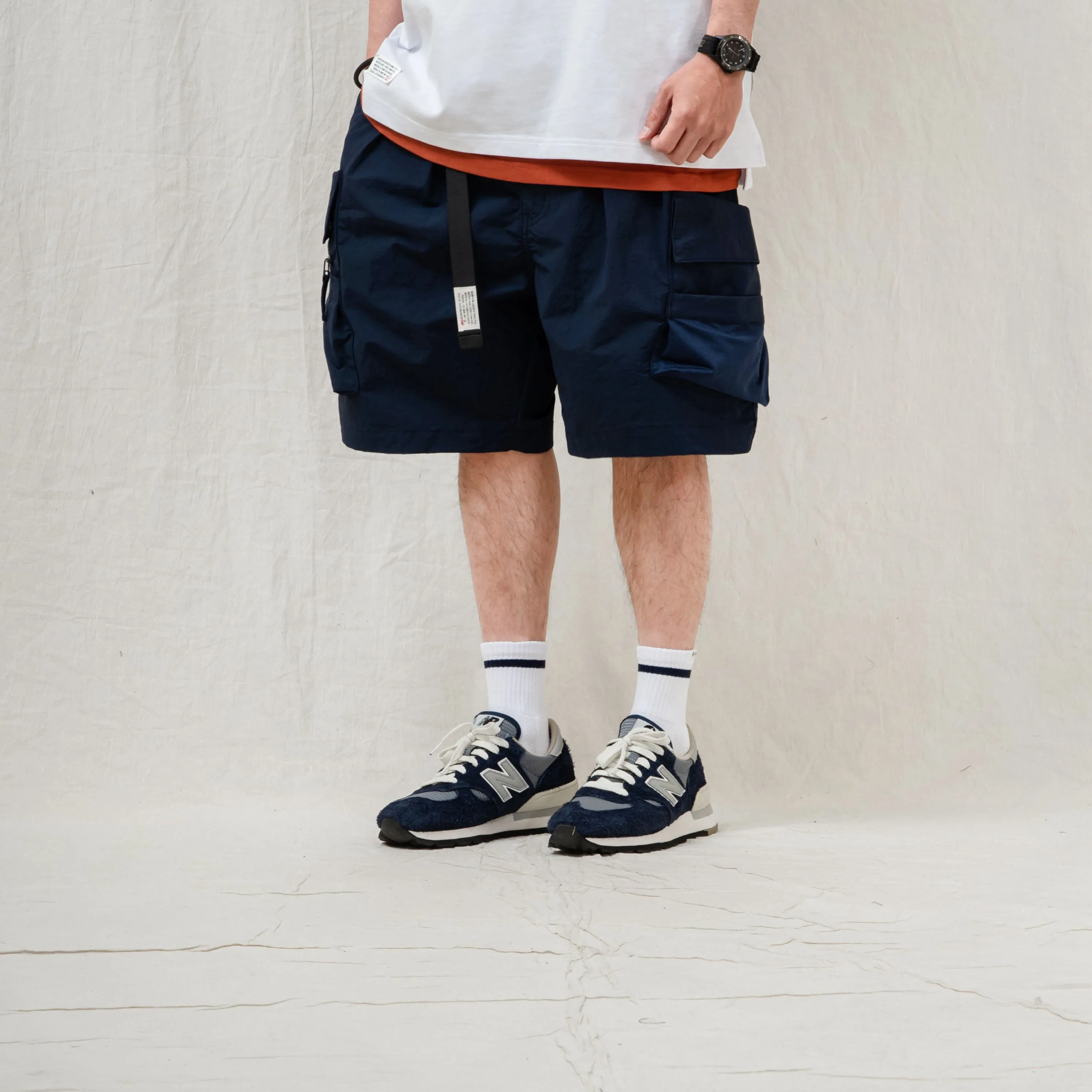 Water Repellent Nylon Cargo Shorts