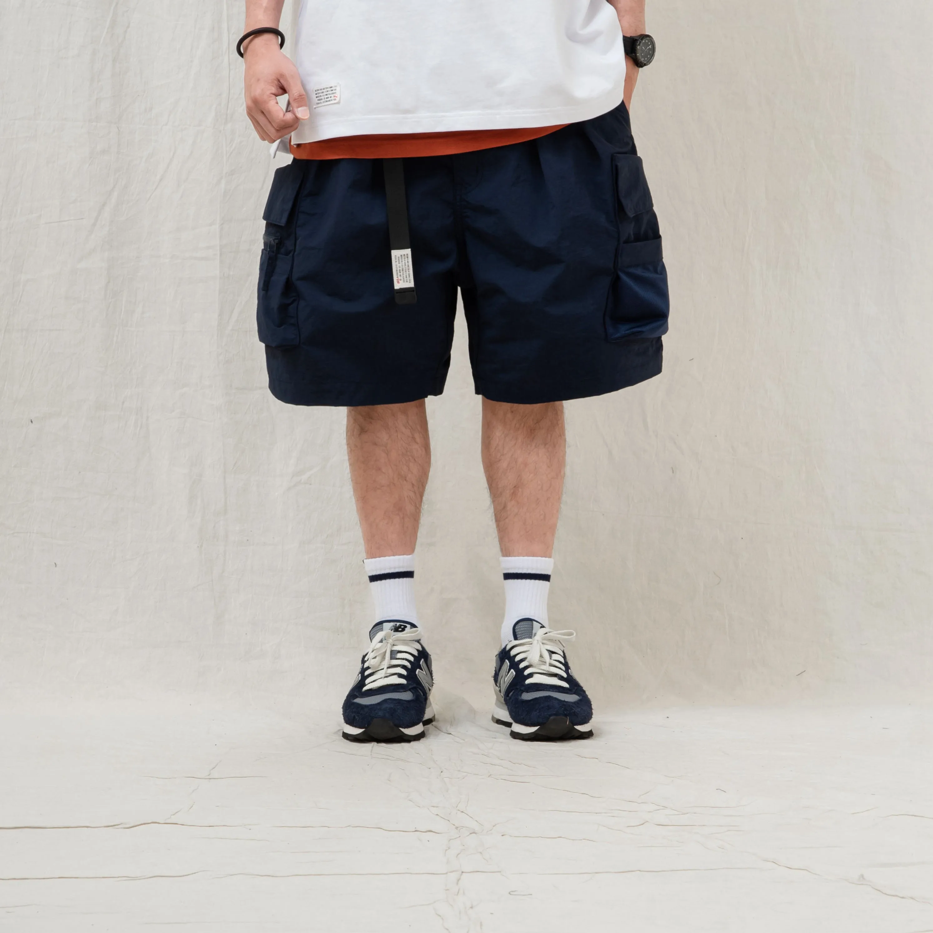 Water Repellent Nylon Cargo Shorts