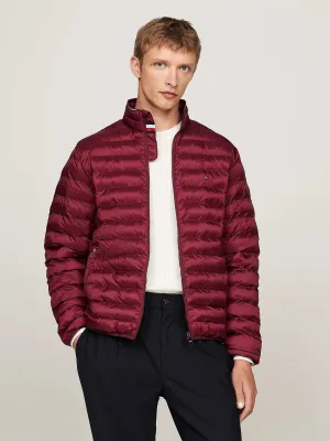 Water Repellent Packable Padded Jacket in Rouge