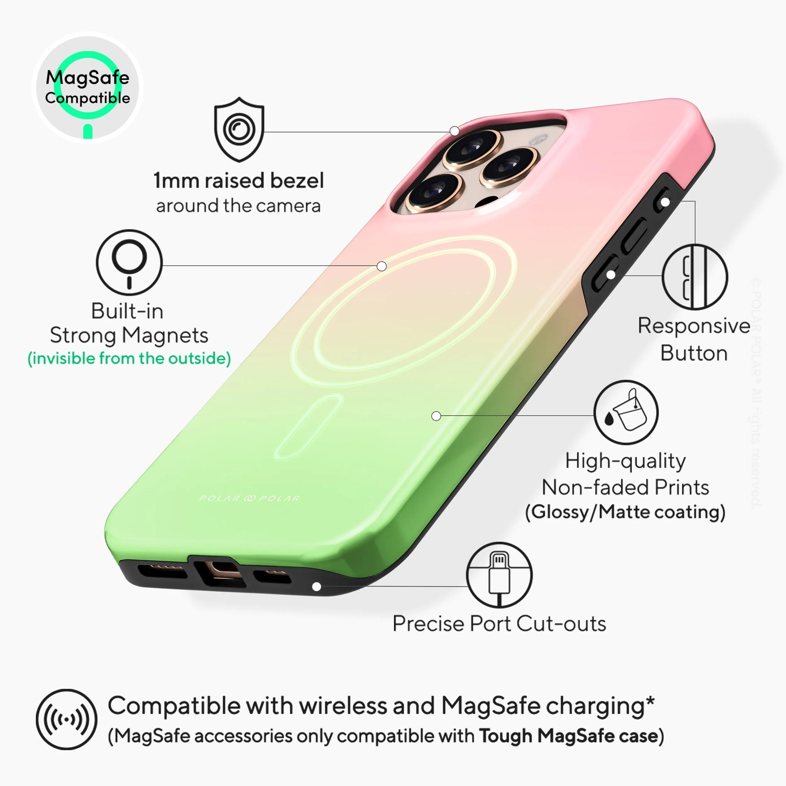 Watermelon Pastel - iPhone 16 Pro Max Case