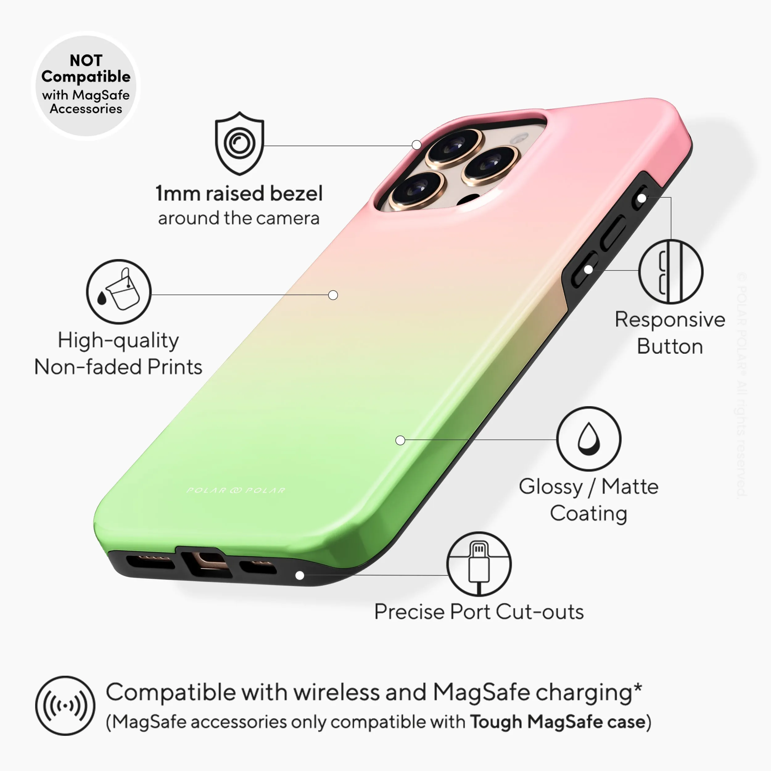 Watermelon Pastel - iPhone 16 Pro Max Case