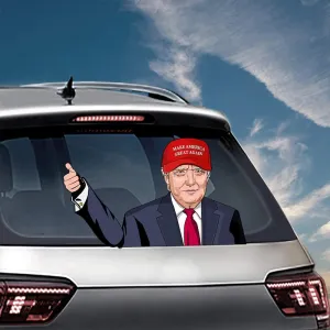 Waving Donald Trump Rear Window Wiper Mechanical Funny Vehicle Decoration