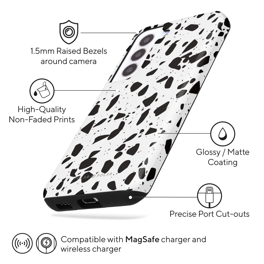 White Rocky Road Terrazzo Custom - Samsung Galaxy S22 5G Case