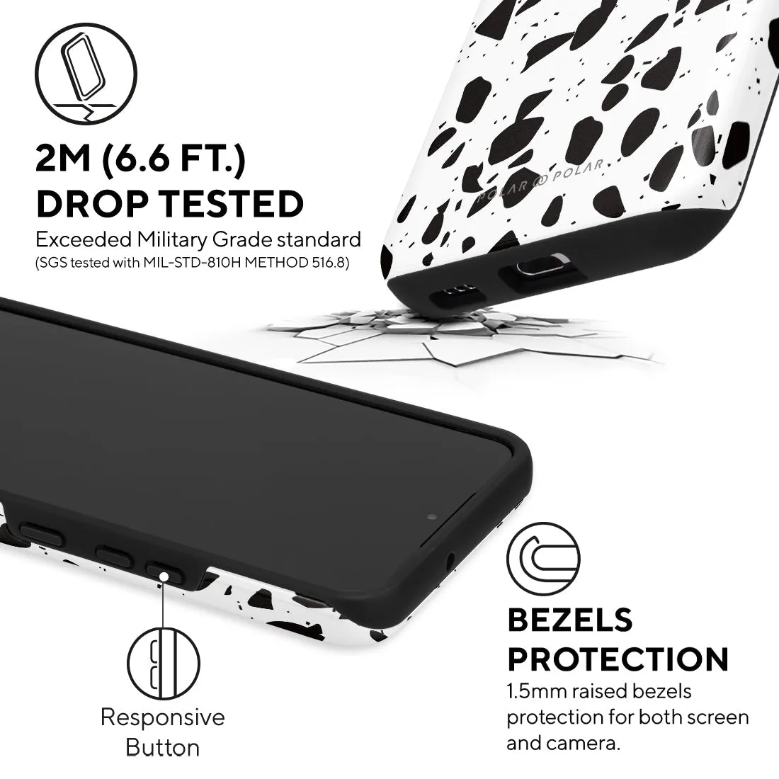 White Rocky Road Terrazzo Custom - Samsung Galaxy S22 5G Case