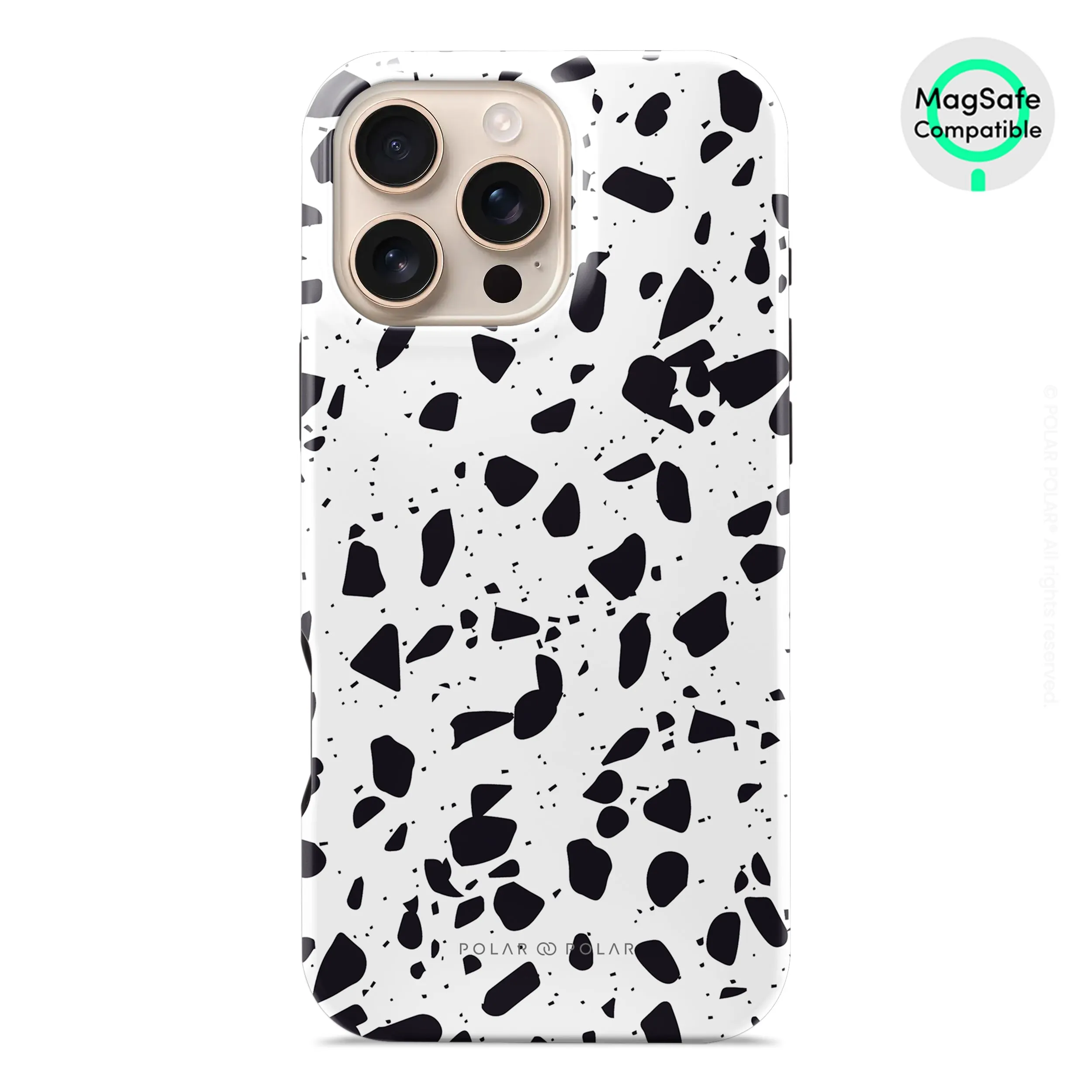 White Rocky Road Terrazzo - iPhone 16 Pro Max Case
