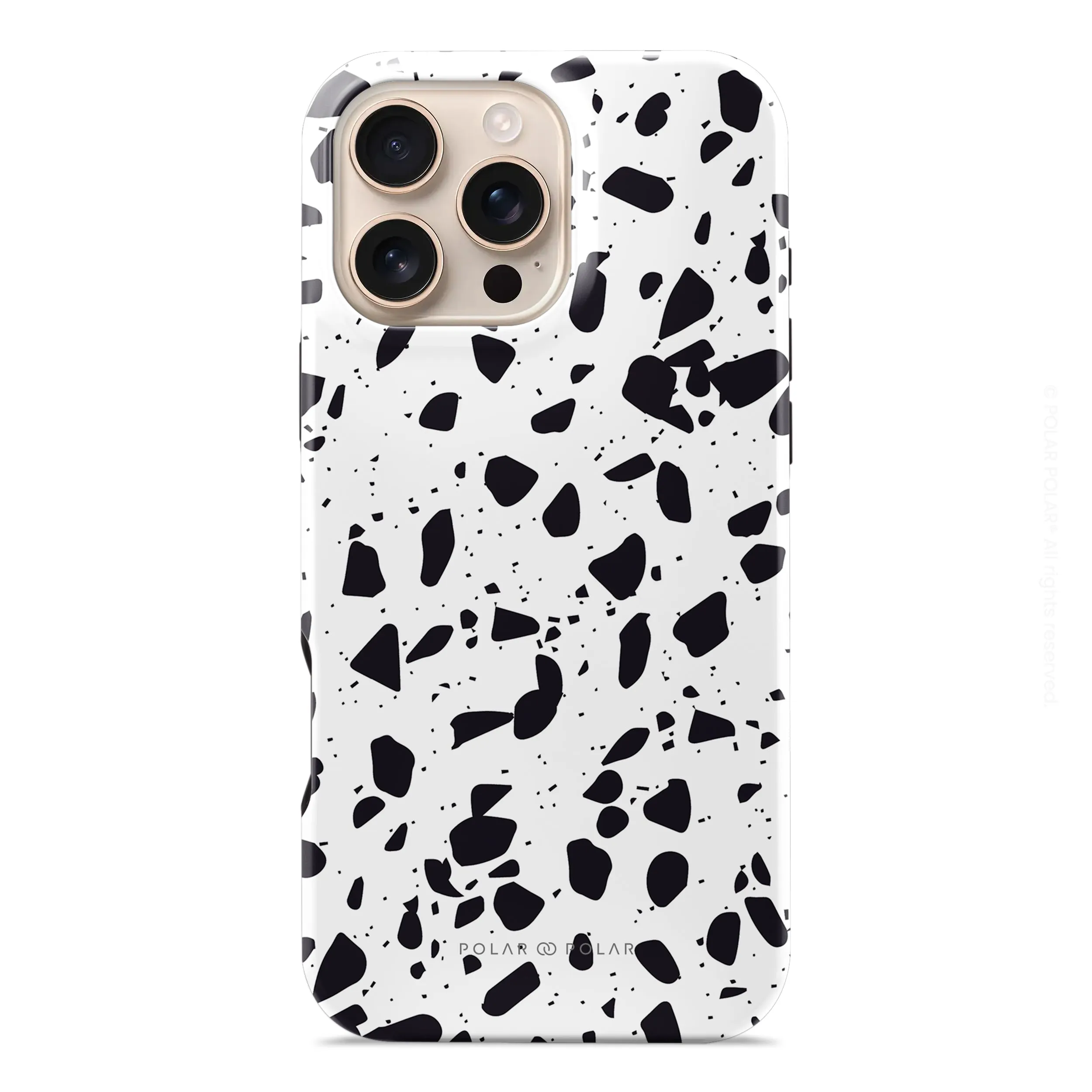 White Rocky Road Terrazzo - iPhone 16 Pro Max Case
