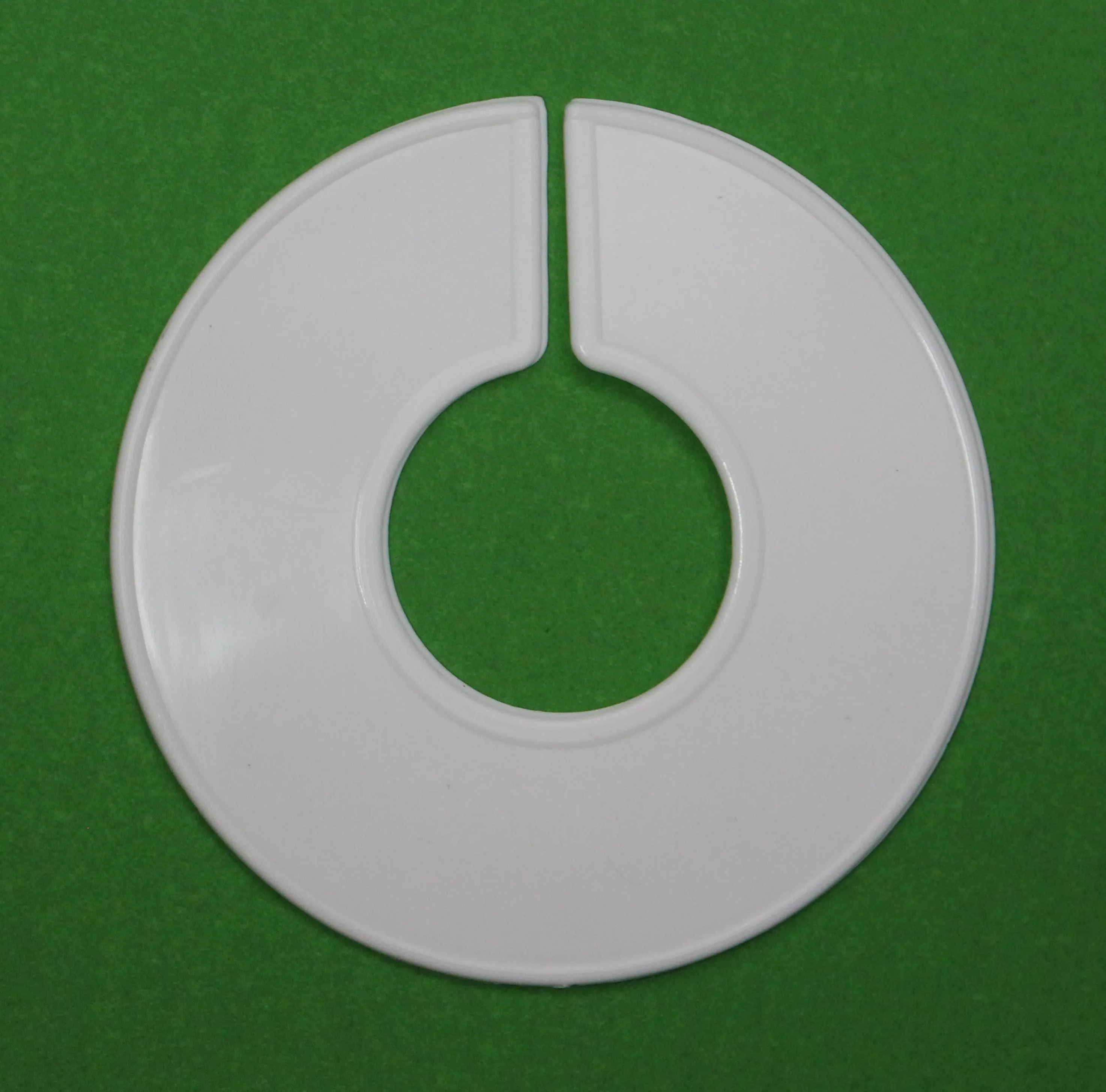 White Round Plastic Blank Rack Size Dividers for Round and Square Rods - Multi-Pack