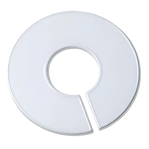 White Round Plastic Blank Rack Size Dividers for Round and Square Rods - Multi-Pack
