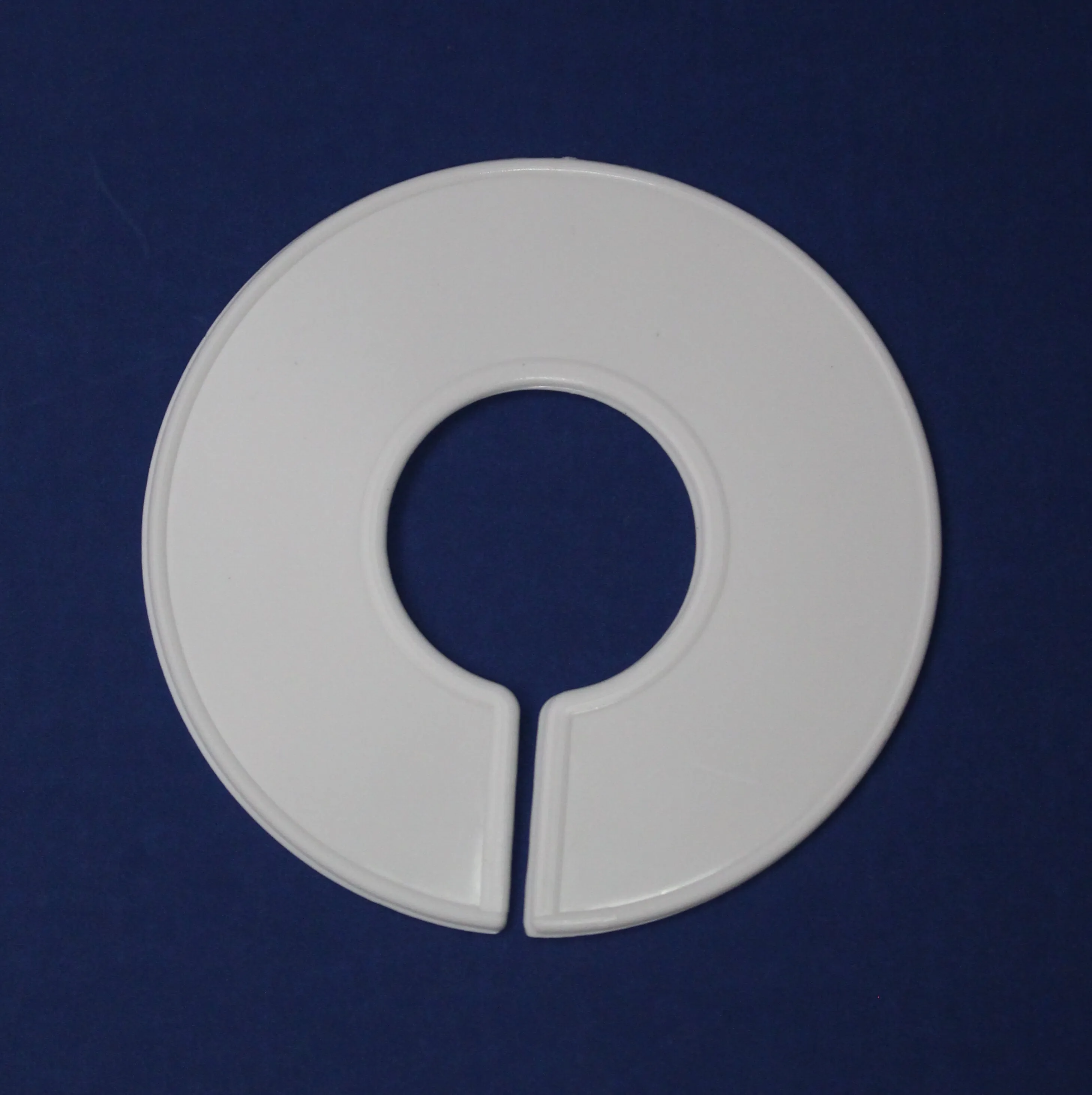 White Round Plastic Blank Rack Size Dividers for Round and Square Rods - Multi-Pack