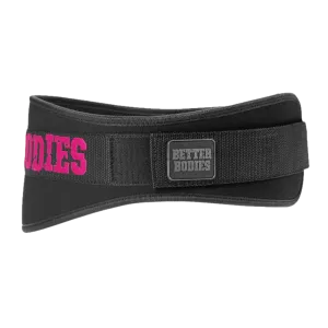Womens Gym Belt - Black/Pink