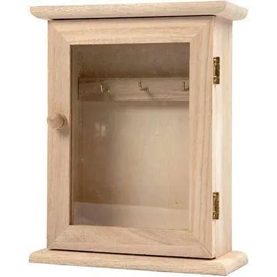 Wooden Key Hanging Cabinet Hooks Storage Craft Decorate Plain Wood Personalise