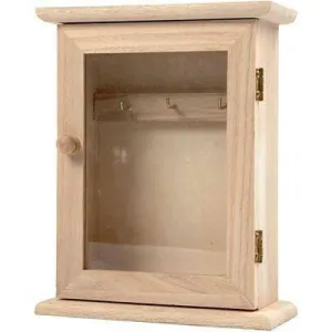 Wooden Key Hanging Cabinet Hooks Storage Craft Decorate Plain Wood Personalise