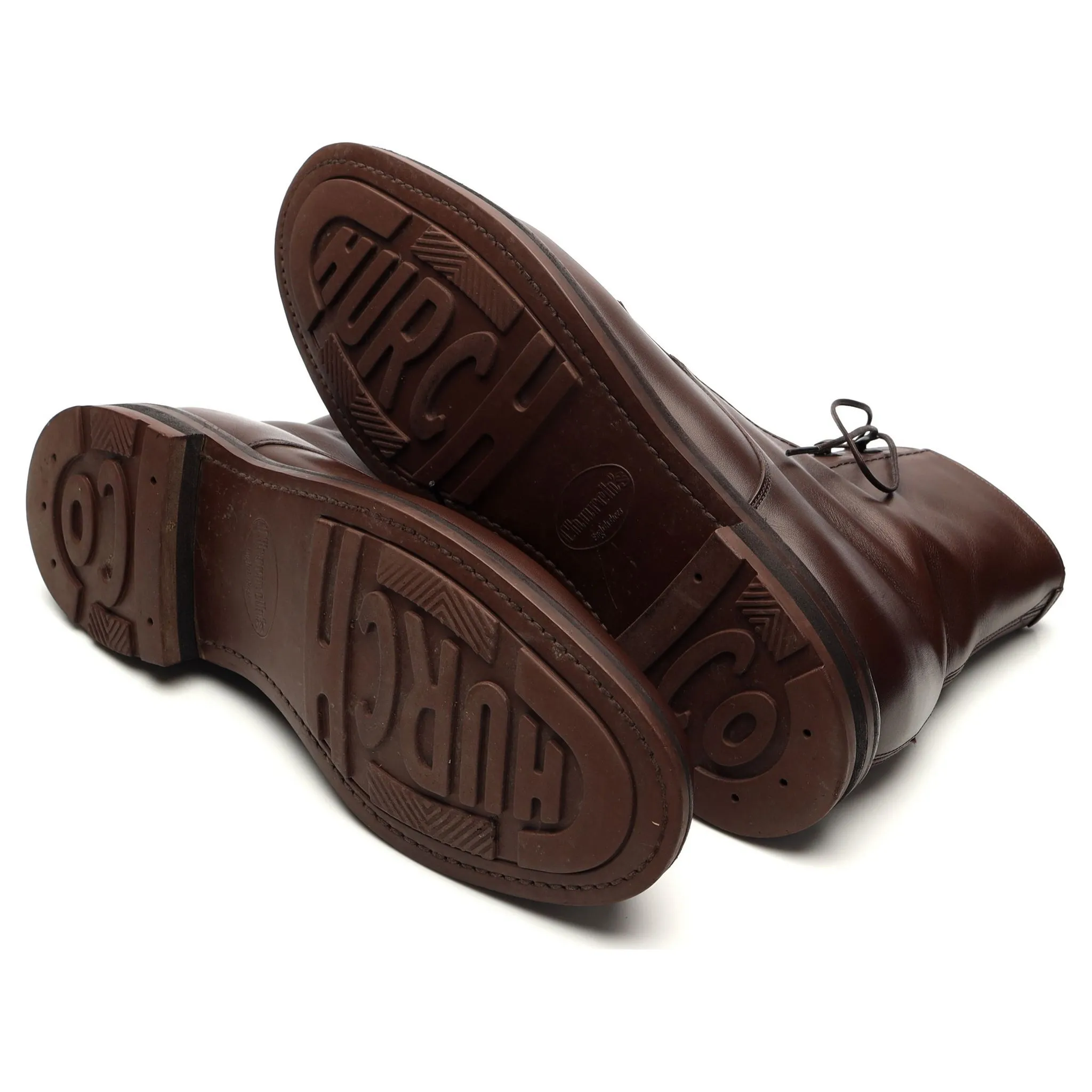 'Wootton' Dark Brown Leather Boots UK 8.5 G