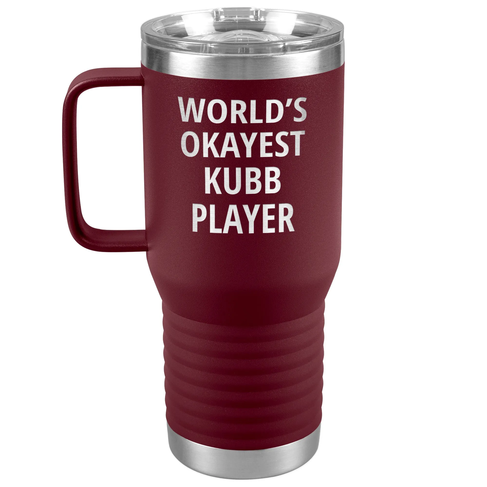 World's Okayest Kubb Player Insulated To Go Mug