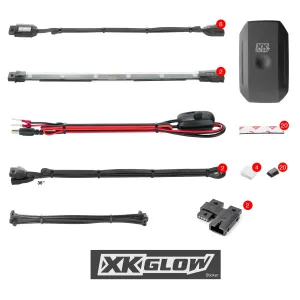 XK GLOW KS-MOTO-MINI Chrome LED Accent Light Kit