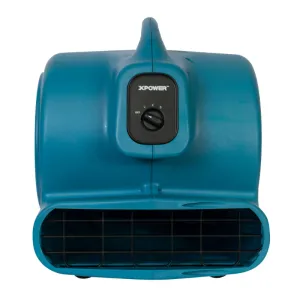XPOWER 1 HP 3600 CFM 3 Speed Air Mover, Carpet Dryer, Floor Fan, Blower P-830