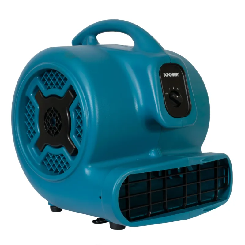 XPOWER 1 HP 3600 CFM 3 Speed Air Mover, Carpet Dryer, Floor Fan, Blower P-830