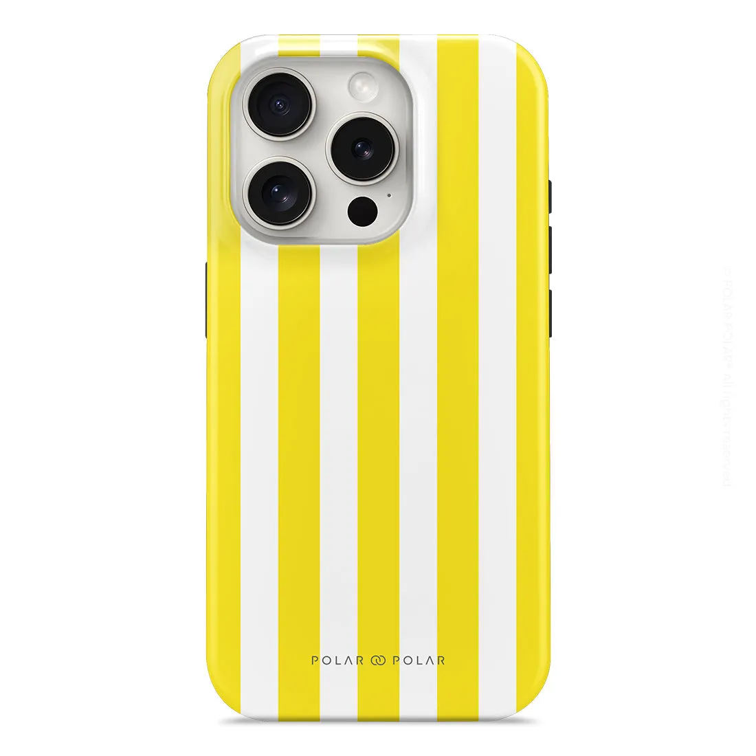 Yellow Stripe Custom - iPhone 15 Pro Case