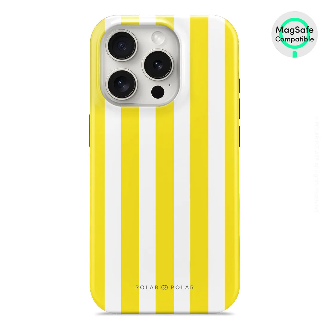Yellow Stripe Custom - iPhone 15 Pro Case