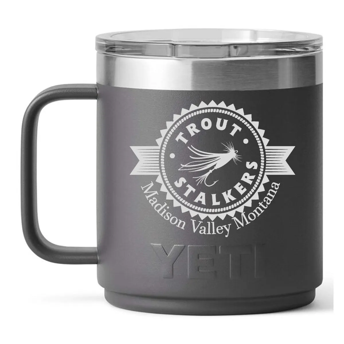 YETI MTS Logo Rambler 10 oz Mug MS Charcoal