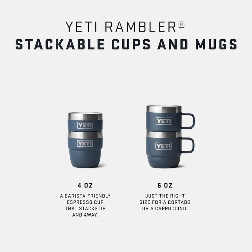 YETI Rambler 4 OZ (118ml) Stackable Espresso Cups - Charcoal