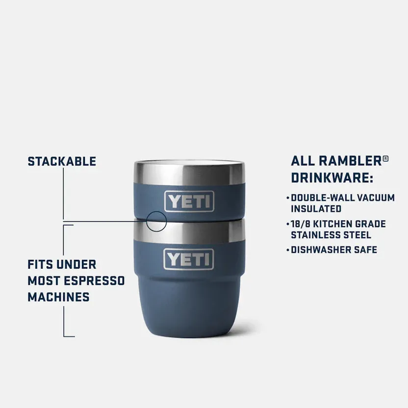 YETI Rambler 4 OZ (118ml) Stackable Espresso Cups - Navy