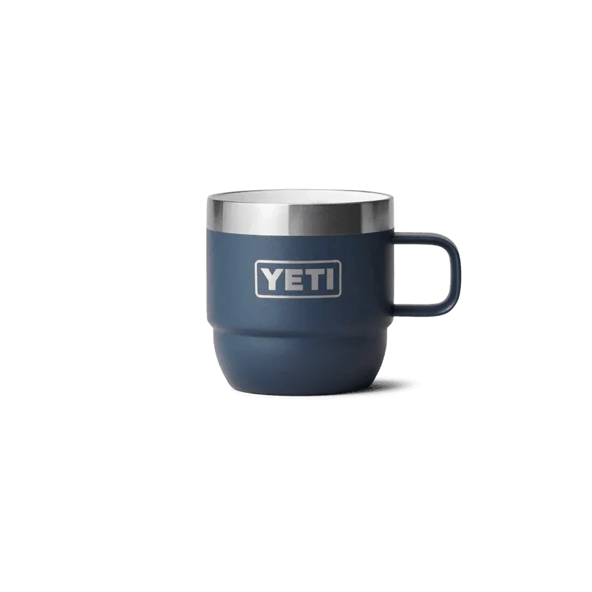 Yeti Rambler 6 oz (177 ml) Stackable Coffee Expresso Mugs Navy