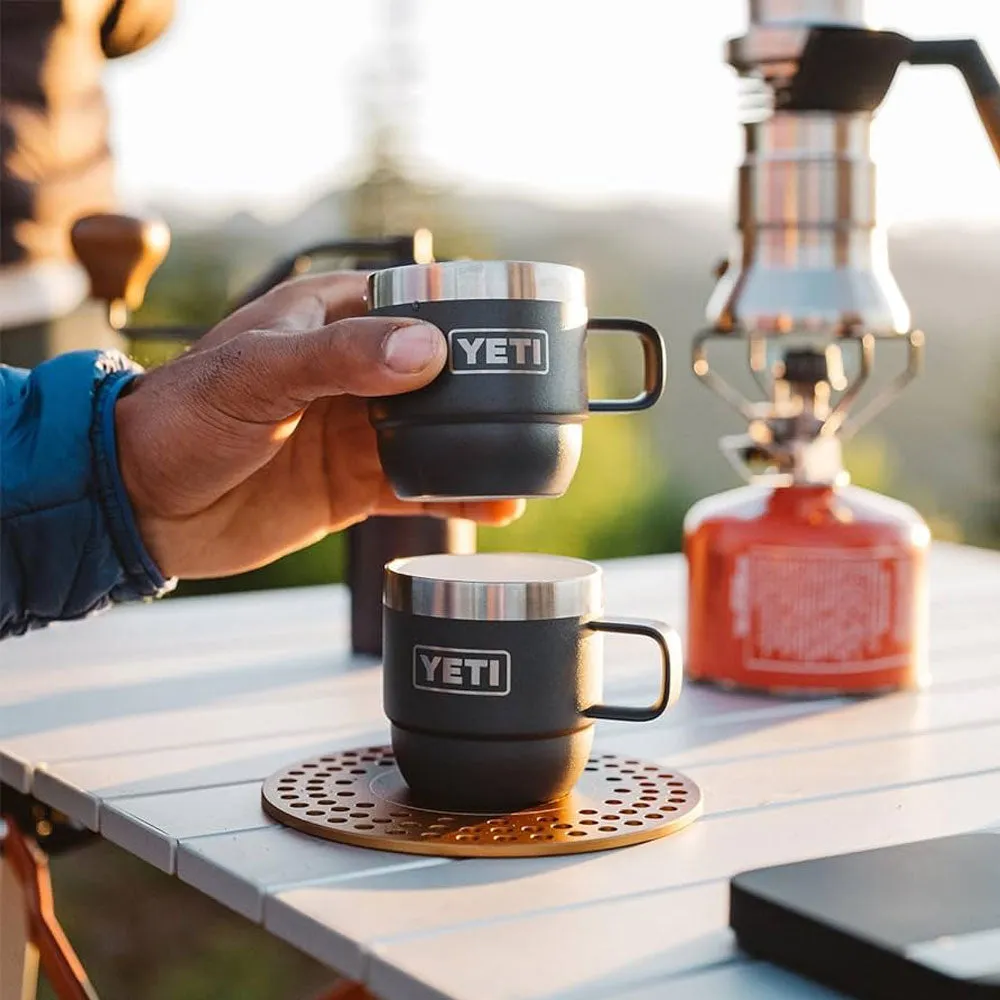 Yeti Rambler 6oz Stackable Mug x 2 - Black